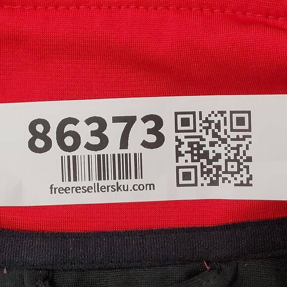 ADIDAS Trefoil Track Jacket Large 22x27 Red Black Trim - Picture 6 of 16